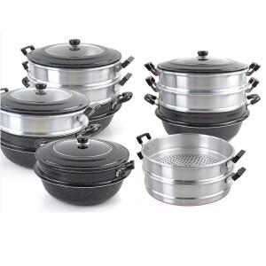 국산 3단 찜솥 큰냄비 업소용 대형 만두 찜통 가정용 찜기냄비