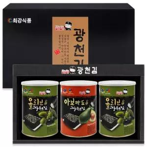 이반장 프리미엄 광천김세트(캔김)3캔 대천김 김선물세트