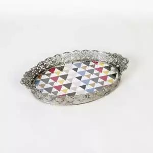 [텐바이텐]엔틱메탈 지오 장미 타원 메이크업 트레이 스몰-4색상