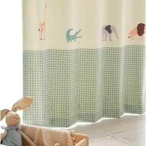 [텐바이텐]사파리 키즈  항균 암막커튼 (민트)