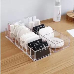 [텐바이텐]투명 칸막이 소품정리 화장품 정리함 6칸 8칸 택1