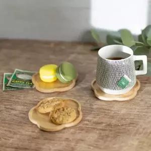 [텐바이텐]우드 컵받침 티코스터 - 플라워