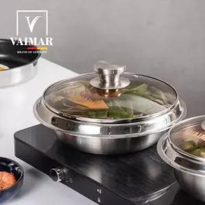 [텐바이텐]인덕션 통3중 스텐 전골 가마솥 22cm 가정용 찌개가마솥