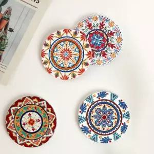 [텐바이텐]노르딕 원형 티코스터 컵받침 4개 세트