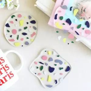 [텐바이텐]패턴 아크릴 컵받침 티코스터 (3type)