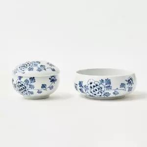 [텐바이텐]백자청화 모란문 반상기