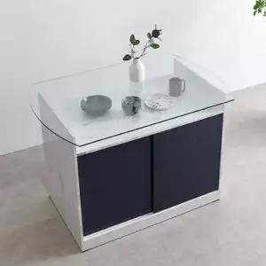 [텐바이텐]클리 슬라이딩 1200S 유리 홈바 주방수납 바테이블