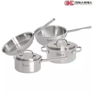 [NS홈쇼핑]한일STS 스플릿 통5중 스텐냄비 후라이팬세트 4종A(편16+양18+후20+궁20)..