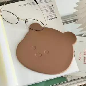 [텐바이텐]페이퍼가든 베이베어 실리콘 티코스터 브라운 곰돌이 홈카페