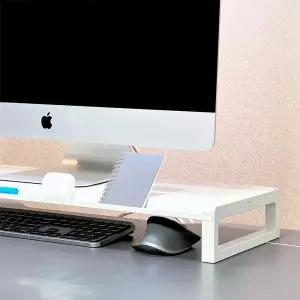 비컴피 아이맥 받침대 높은 컴퓨터 모니터 거치대 철제 스탠드 메탈 선반