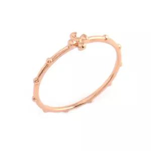 14k 로즈 심플 십자가 묵주 반지 01