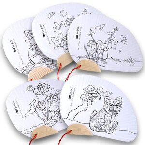 전통민화 조개부채 (5종 택1)