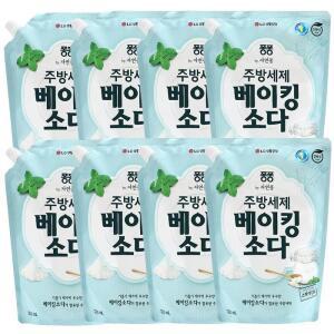 퐁퐁 베이킹소다 주방세제 리필 1.2L 8개