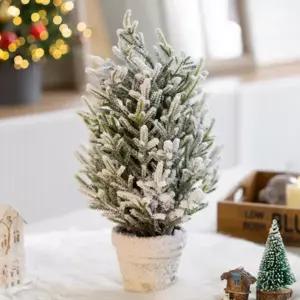 [텐바이텐]크리스마스트리 스노우 미니트리 화분 고급 스푸스트리 40cm