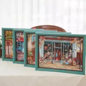 [텐바이텐]빈티지블루 풍경액자(4type)_(1822463)