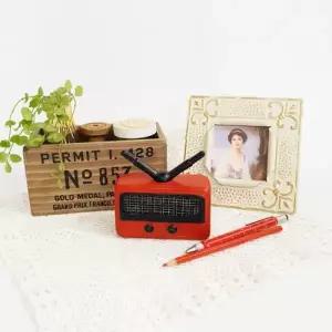 [텐바이텐]레트로 데코 소품 레드 라디오