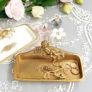 [텐바이텐]엔틱 골드 천사 미니 트레이