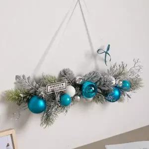 [텐바이텐]크리스마스 가랜드 벽장식 샤인블루펄 50cm 소품 벽걸이 데코