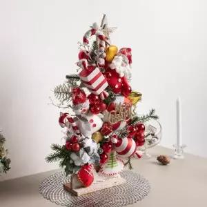 [텐바이텐]크리스마스 이젤 미니트리 LED 롤리아이볼메트로 58cm 테이블