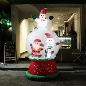 [텐바이텐]200cm LED 에어벌룬 대형 스노우볼 산타