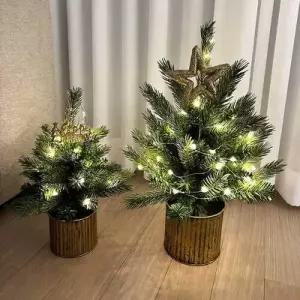 [텐바이텐](소형 30 / 45cm) 고급 감성 전나무 크리스마스 미니 트리 전구세트