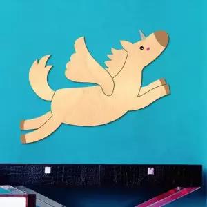 [텐바이텐][우드스티커] 유니콘 단품 (반제품) 어린이집환경꾸미기