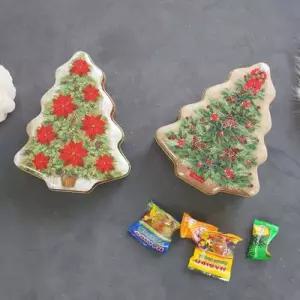 [텐바이텐]크리스마스 트리 빈티지 뚜껑 틴케이스 틴박스 2style 사탕 초콜릿