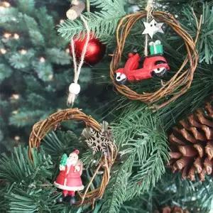 [텐바이텐]산타바이크 우드링 오너먼트(2type)