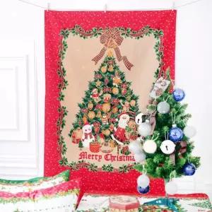 [텐바이텐]크리스마스 메리 산타 트리 포스터 인테리어 벽장식 패브릭