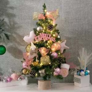 [텐바이텐]크리스마스 미니트리 완제품 LED 핑크쿠션 엔젤 몬타나 60cm