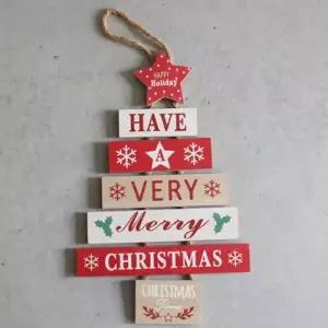 [텐바이텐]북유럽 빈티지 크리스마스 우드 원목 나무 벽 월행잉 트리장식 1P 24