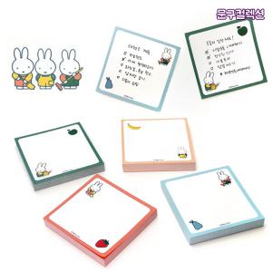미피 후르츠 떡메모지 (낱개) 뜯어쓰는 메모지 다꾸 100매 캐릭터 메모 팬시용품 떡메