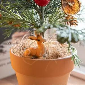 [텐바이텐]크리스마스 미니트리 화분 완제품 믹스베리 45cm 장식 소품