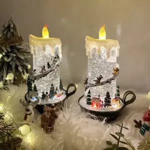 [텐바이텐]원더랜드 크리스마스 캔들 오르골 스노우볼 (쿠키 루돌프 눈사람)