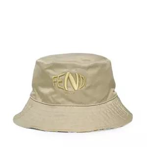 [중고명품] 베이지 FF 로고 리버서블 버킷햇