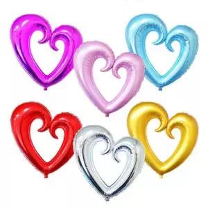 아트박스 오피스큐 100cm 하트호일풍선 75x78cm 1개입 색상임의발송