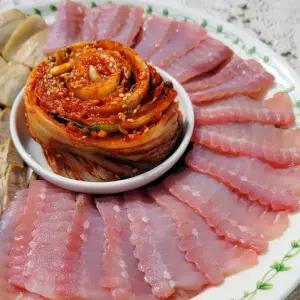 국내산 흑산도 홍어 목포 저온 숙성 삭힌홍어 홍어회 초장포함 삭힘정도 약 중 강 선택 250g 500g