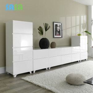 사사가구 로사 하이그로시 2단 1500 거실장