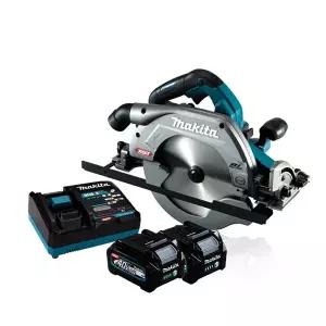 [마끼다] HS009GM201 40Vmax 4.0Ah x2팩 충전원형톱 235mm(9인치) 스킬