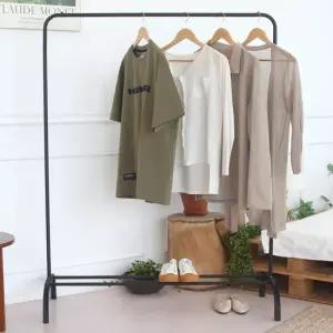 청소앤 미니스탠드 1단 행거 1100 그란데 무광 철제 스텐드 행거