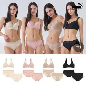 [푸마] 여성 라이트 서포트 브라팬티1세트+세컨팬티1종 택일
