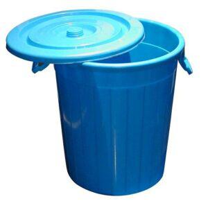 대형 만능용기 파란 통 물통 75리터 플라스틱 업소용 환경미화 주방쓰레기통 플라스틱원형통