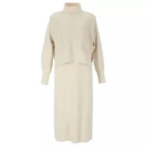 [롯데백화점]더아이잗컬렉션 반넥 베스트 셋트니트원피스 (CPAE1OP141)