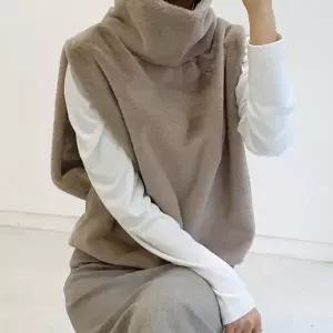 [하프클럽/]634 밍크 페이크퍼 터틀넥 베스트 조끼 (4col) 연말 파티룩