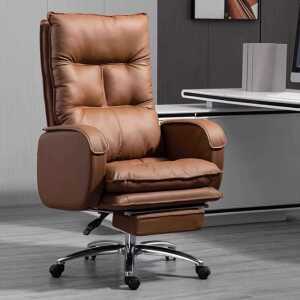 가죽 보스 의자 라텍스 발판 고급 리클라이닝 사무용
