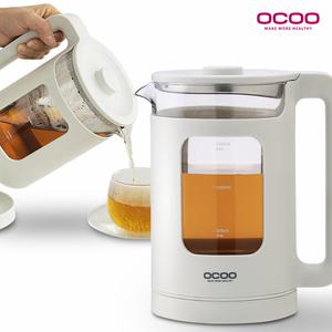 오쿠 LED 유리주전자 전기포트 1.5L 전기 무선 티포트 커피포트 가정용 포트 