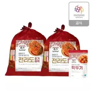 종가 전라도식 포기김치 10.4kg (5.2kg*2ea)+깍두기 500g