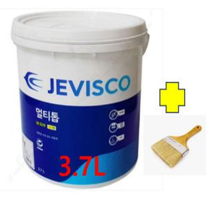 제비스코 멀티톱 유광 무광 3.7L 오염방지 분진방지 벽화 및 무늬코트 상도 수성페인트 투명 코팅