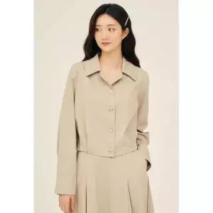 갤러리아 턱 밴딩 크롭 블라우스(GP3A0BL821)*