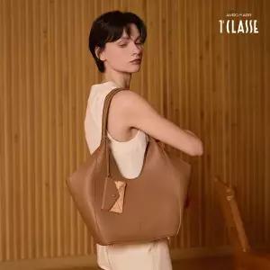 [런칭가 279000원] 프리마클라쎄 피오레 맥시 쇼퍼백(+파우치+카드지갑 참장식)